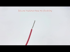 Solidny kabel silikonowy o wysokiej temperaturze Miedź / miedź cynowana